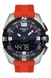Tissot Men's T-touch Strap Watch In Red/black/silver
