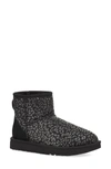 Ugg ® Classic Mini Ii Genuine Shearling Lined Boot In Black Snow Leopard Suede