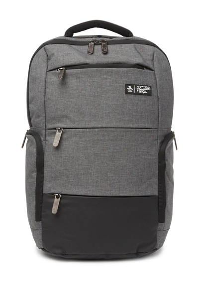 Original Penguin Trio Backpack In Grey Xhatch