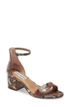 Steve Madden Irenee Ankle Strap Sandal In Multi Snake