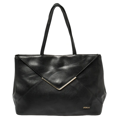 Pre-owned Furla Black Leather Kelis Tote