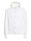 HERNO KNITTED JACKET IN WHITE