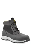 Ugg Emmett Waterproof Snow Boot In Dark Grey Leather
