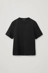 Cos Regular-fit Heavyweight T-shirt In Black