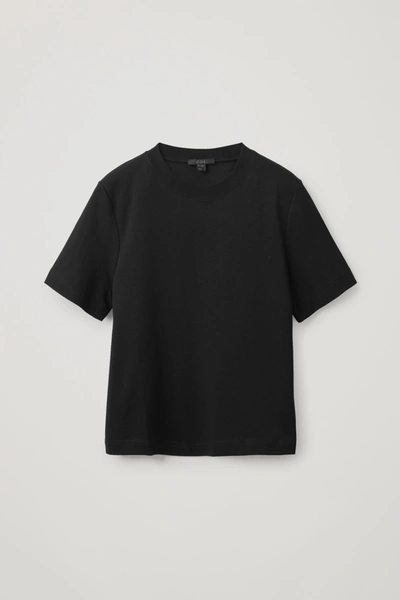 Cos Regular-fit Heavyweight T-shirt In Black