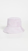 Lack Of Color Women's Wave Cotton Terry Bucket Hat In Lavender