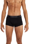 Versace Black Logo Band Boxer Briefs