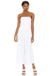 Susana Monaco X Revolve Strapless Blouson Jumpsuit In Sugar