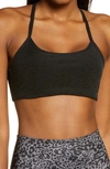 Beyond Yoga Space Dye Slim Racerback Sports Bra In Darkest Night