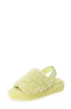 UGG UGG FLUFF YEAH GENUINE SHEARLING SLINGBACK SANDAL,1125592