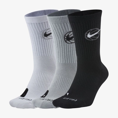 Nike Everyday Crew Basketball Socks In Multicolor