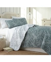 Southshore Fine Linens Winter Brush Lightweight Reversible Quilt Set, Twin/twin Xl In Teal