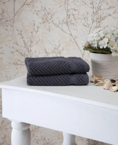 Ozan Premium Home Maui 2-pc. Washcloth Set Bedding In Grey