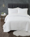 Truly Calm King 3-piece Quilt Set In White