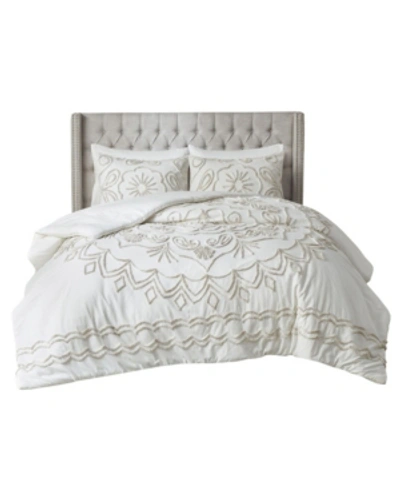 Madison Park Violette 3-pc. Comforter Set, King/california King In Taupe