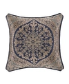 J Queen New York Botticelli Decorative Pillow, 18" X 18" In Navy