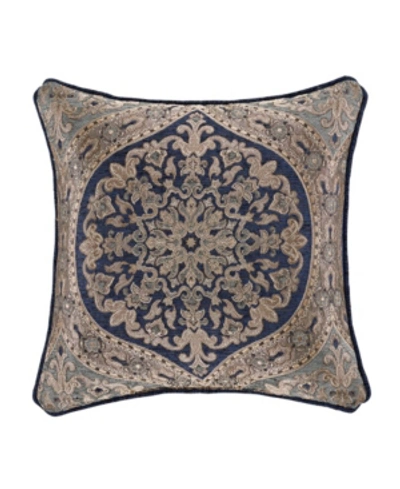 J Queen New York Botticelli Decorative Pillow, 18" X 18" In Navy