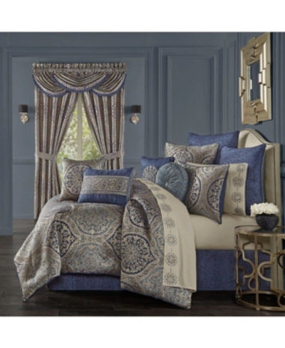 J Queen New York Botticelli 4-pc. Comforter Set, Queen In Navy