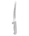 Berghoff Ergonomic Stainless Steel Bread Knife, Curved Serrated, 9" In White