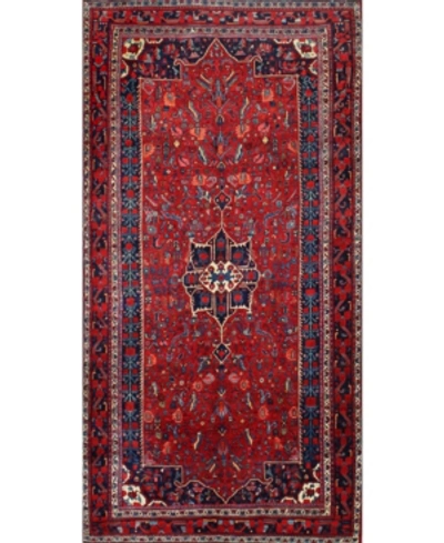 Bb Rugs One Of A Kind Bijar 4'9" X 9'9" Area Rug In Red