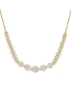 WRAPPED IN LOVE DIAMOND GRADUATED CLUSTER STATEMENT NECKLACE (2 CT. T.W.) IN 14K WHITE GOLD OR 14K YELLOW GOLD, 17" 