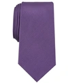 Perry Ellis Men's  Oxford Solid Tie In Plum