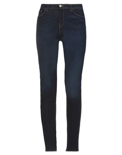 Emporio Armani Denim Pants In Navy Blue