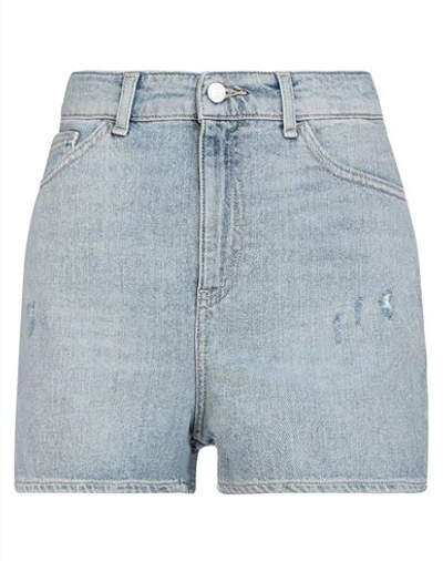 Emporio Armani Denim Shorts In Blue