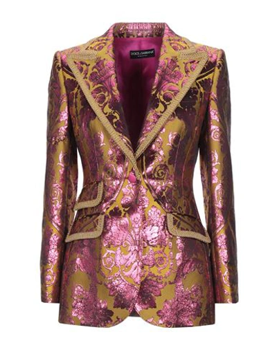 Dolce & Gabbana Suit Jackets In Fuchsia