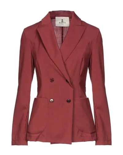 Barena Venezia Suit Jackets In Brick Red
