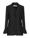 VALENTINO VALENTINO GARAVANI WOMAN BLAZER BLACK SIZE 6 VIRGIN WOOL, SILK,49629034JT 5