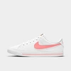 Nike Court Legacy Big Kids' Shoes In White/sunset Pulse