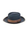 Giorgio Armani Hats In Slate Blue