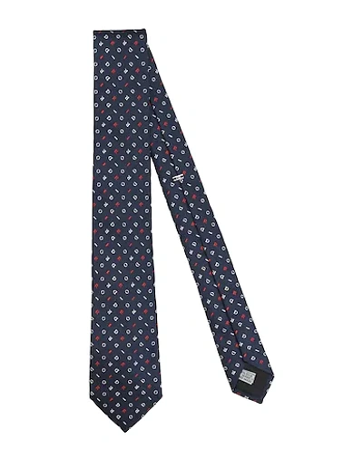 Dior Ties In Dark Blue