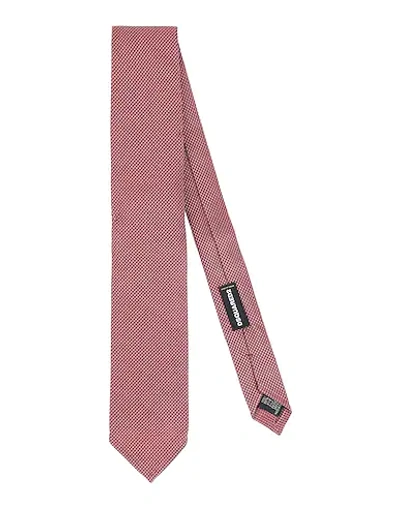 Dsquared2 Ties In Pastel Pink