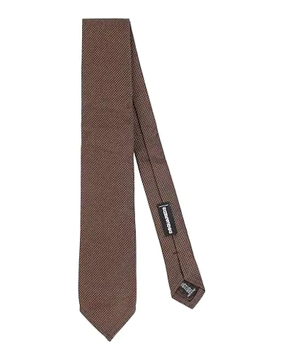 Dsquared2 Ties & Bow Ties In Light Brown