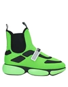 Prada Sneakers In Acid Green