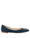 Fabio Rusconi Ballet Flats In Dark Blue