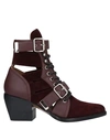 Chloé Ankle Boots In Purple