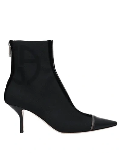Giorgio Armani Ankle Boots In Black