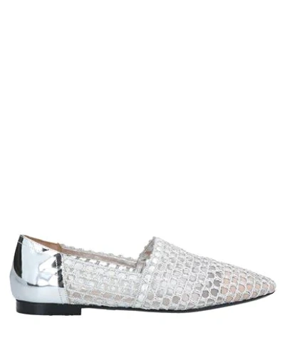 Emporio Armani Ballet Flats In Silver