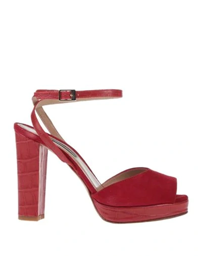 Alberto Zago Sandals In Red