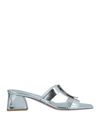 Roger Vivier Sandals In Silver