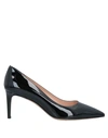 Bally Woman Pumps Black Size 7 Calfskin In Black