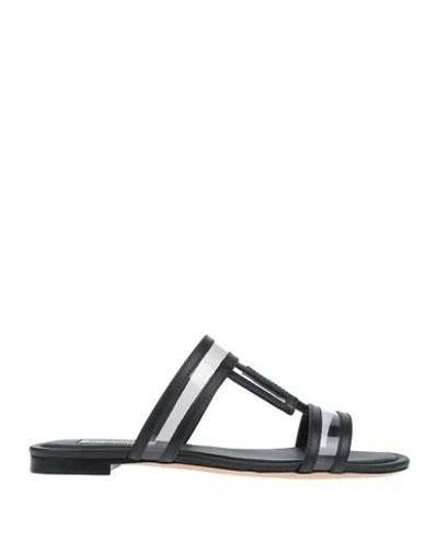 Tod's Sandals In Black