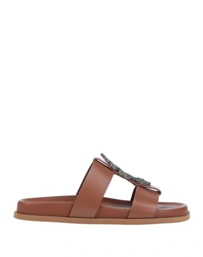 Valentino Garavani Sandals In Brown