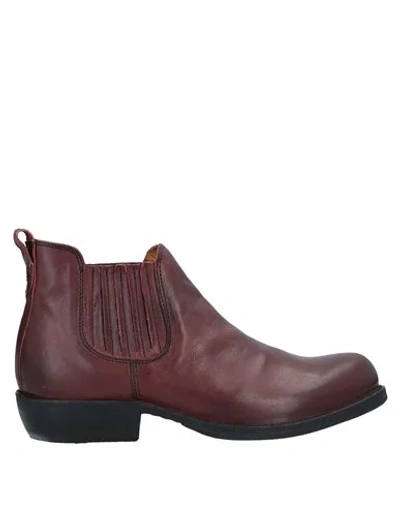 Fiorentini + Baker Ankle Boots In Maroon