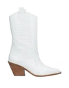 Aldo Castagna Ankle Boots In White