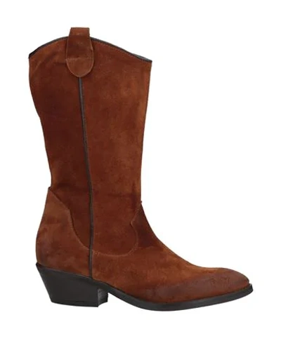 Brawn's Ankle Boots In Brown