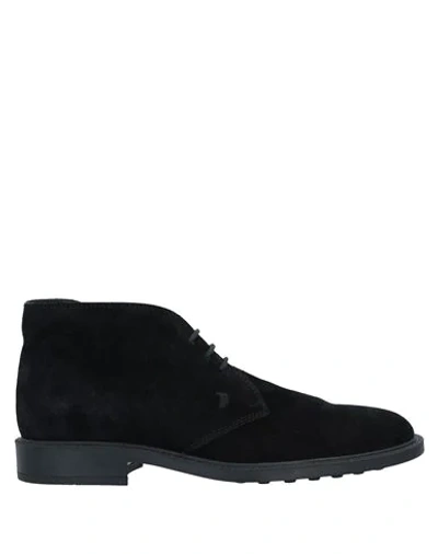 Tod's Ankle Boots In Black